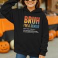 Bruh I'm A Senior Back To School Class Of 2026 Graduation Graphic Youth Hoodie