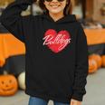 Bulldogs Heart Back To School Spirit R Graphic Youth Hoodie