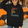 Chaos But Make It Academic Retro Back To School Graphic Youth Hoodie Chaos But Make It Academic Retro Back To School Graphic Youth Hoodie
