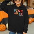 Fine Arts Squad Boho Cute Back To School Fine Arts Graphic Youth Hoodie Fine Arts Squad Boho Cute Back To School Fine Arts Graphic Youth Hoodie