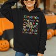 First Grade Graduation Dinosaur Dino Back To School Student Graphic Youth Hoodie