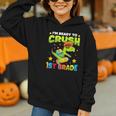I'm Ready To Crush 1st Grade Dinosaurs Back To School Kids Graphic Youth Hoodie