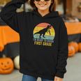 I'm Ready To Crush First Grade Dinosaur Back To School Kids Graphic Youth Hoodie I'm Ready To Crush First Grade Dinosaur Back To School Kids Graphic Youth Hoodie