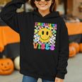 Kindergarten Vibes Smile Face Back To School Kinder Girl Kid Graphic Youth Hoodie Kindergarten Vibes Smile Face Back To School Kinder Girl Kid Graphic Youth Hoodie