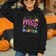 Little Miss Kindergarten First Day Back To School Girls Cute Graphic Youth Hoodie Little Miss Kindergarten First Day Back To School Girls Cute Graphic Youth Hoodie
