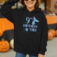 Ninth Birthday Girl Mermaid 9th Toddler's Back To School Graphic Youth Hoodie