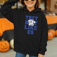 Not Like Bulldog Back To School Spirit B Graphic Youth Hoodie Not Like Bulldog Back To School Spirit B Graphic Youth Hoodie