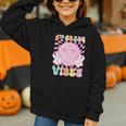 Pink 4th Grade Vibes Smile Face Back To School Fourth Grade Graphic Youth Hoodie Pink 4th Grade Vibes Smile Face Back To School Fourth Grade Graphic Youth Hoodie