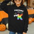Popping Into Pre K Kid's Back To School Pop It Fidget Toy Graphic Youth Hoodie