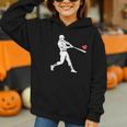 Valentines US Baseball Player Silhouette Heart Graphic Youth Hoodie Valentines US Baseball Player Silhouette Heart Graphic Youth Hoodie