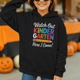Watch Out Kindergarten Here I Come Back To School Kids Graphic Youth Hoodie Watch Out Kindergarten Here I Come Back To School Kids Graphic Youth Hoodie