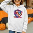 Gen Alpha Slang Ice Cream Drip Six Seven 67 Baseball Catcher Graphic Youth Hoodie