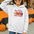 Hello Third Grade Back To School Pencil Tie Dye 3rd Grade Performance Graphic Youth Hoodie Hello Third Grade Back To School Pencil Tie Dye 3rd Grade Performance Graphic Youth Hoodie