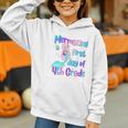 Mermazing First Day Of Fourth Grade Back To School Mermaid Premium Tri-Blend Graphic Youth Hoodie