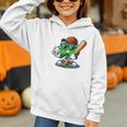 Shamrock Baseball St Patrick's Day Kids Boys Toddlers Premium Tri-Blend Graphic Youth Hoodie