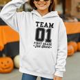 Team 1st Grade All-Stars Back To School Sports Jersey Graphic Youth Hoodie Team 1st Grade All-Stars Back To School Sports Jersey Graphic Youth Hoodie