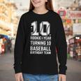 10th Birthday Rookie Of The Year Baseball Double Digit Humor Youth Long Sleeve Tee 10th Birthday Rookie Of The Year Baseball Double Digit Humor Youth Long Sleeve Tee