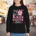 My 1st Day Of Kindergarten 2025 Back To School Girls Youth Long Sleeve Tee