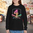 4th Birthday Baseball Bat Ice-Cream Drip 4yrs Old Boys Girls Youth Long Sleeve Tee 4th Birthday Baseball Bat Ice-Cream Drip 4yrs Old Boys Girls Youth Long Sleeve Tee