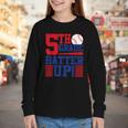 5th Grade Batter Up Back To School Fifth Grade Baseball Boys Youth Long Sleeve Tee