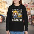 5th Grade Ready For Digging Construction Girl Back To School Youth Long Sleeve Tee 5th Grade Ready For Digging Construction Girl Back To School Youth Long Sleeve Tee