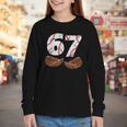 67 Trend Baseball Six Seven Number For Boys Men Youth Long Sleeve Tee 67 Trend Baseball Six Seven Number For Boys Men Youth Long Sleeve Tee