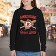 8 Year Old Boys Awesome Since 2018 Baseball Birthday Youth Long Sleeve Tee 8 Year Old Boys Awesome Since 2018 Baseball Birthday Youth Long Sleeve Tee