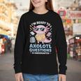Axolotl Questions Kindergarten Back To School Youth Long Sleeve Tee