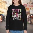 Back To School My 1st Day Of Kindergarten 2026 Bow Youth Long Sleeve Tee Back To School My 1st Day Of Kindergarten 2026 Bow Youth Long Sleeve Tee