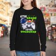 Back To School 6th Grade Level Unlocked Gamer Boys Kids Youth Long Sleeve Tee