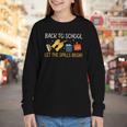 Back To School Let The Spills Begin School Custodian Youth Long Sleeve Tee Back To School Let The Spills Begin School Custodian Youth Long Sleeve Tee