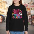 Back To School Little Miss 2nd Grader Rainbow Girl Youth Long Sleeve Tee
