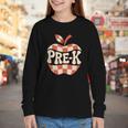 Back To School Retro Apple PRE-K Classroom Youth Long Sleeve Tee Back To School Retro Apple PRE-K Classroom Youth Long Sleeve Tee
