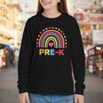 Back To School Shirt Rainbow Happy First Day Of Pre-K Youth Long Sleeve Tee Back To School Shirt Rainbow Happy First Day Of Pre-K Youth Long Sleeve Tee