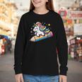 Back To School Unicorn Riding A Pencil Youth Long Sleeve Tee Back To School Unicorn Riding A Pencil Youth Long Sleeve Tee