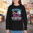 Baseball Or Bows Big Brother Loves You Gender Pink Or Blue Youth Long Sleeve Tee Baseball Or Bows Big Brother Loves You Gender Pink Or Blue Youth Long Sleeve Tee