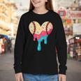 Baseball Drip Melting Ice Cream Baseball Heart Boys Girls Youth Long Sleeve Tee Baseball Drip Melting Ice Cream Baseball Heart Boys Girls Youth Long Sleeve Tee
