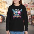 Baseball Ice Cream Drip I Hit 100 Days Of School Boys Kids Youth Long Sleeve Tee Baseball Ice Cream Drip I Hit 100 Days Of School Boys Kids Youth Long Sleeve Tee
