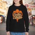 Baseball Lifestyle Home Plate Orange Ice Cream Drip Men Boys Youth Long Sleeve Tee