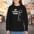 Baseball Lover Sad Stick No Baseball Today Youth Long Sleeve Tee Baseball Lover Sad Stick No Baseball Today Youth Long Sleeve Tee