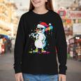 Baseball Snowman Drip Cool Christmas Men Boys Girls Youth Long Sleeve Tee