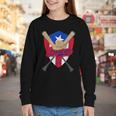 Boricua Puerto Rico Baseball Coqui Frog Pava Hat Fan Youth Long Sleeve Tee Boricua Puerto Rico Baseball Coqui Frog Pava Hat Fan Youth Long Sleeve Tee