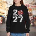 Class Of 2027 Cheer Red Senior 2027 Back To School Youth Long Sleeve Tee Class Of 2027 Cheer Red Senior 2027 Back To School Youth Long Sleeve Tee