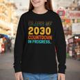 Class Of 2030 Countdown In Progress Fun Back To School Retro Youth Long Sleeve Tee Class Of 2030 Countdown In Progress Fun Back To School Retro Youth Long Sleeve Tee