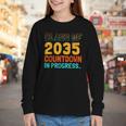 Class Of 2035 Countdown In Progress Fun Back To School Retro Youth Long Sleeve Tee