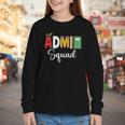 Cute Admin Squad Crew Team Back To School Office Staff Team Youth Long Sleeve Tee