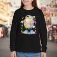 Cute Easter Baseball Ice Cream Boys Girls Kids Youth Long Sleeve Tee
