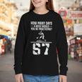 How Many Days A Week 6 7 67 Meme Baseball Humor Youth Long Sleeve Tee