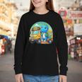 Dinosaur Kids Riding a Bus Back To School Ready To Crush Youth Long Sleeve Tee Dinosaur Kids Riding a Bus Back To School Ready To Crush Youth Long Sleeve Tee