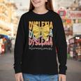 Dyslexia Interventionist Groovy Coquette Bow Back To School Youth Long Sleeve Tee Dyslexia Interventionist Groovy Coquette Bow Back To School Youth Long Sleeve Tee